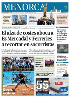 EL ALZA DE COSTES ABOCA A ES MERCADAL Y FERRERIES A RECORTAR EN SOCORRISTAS